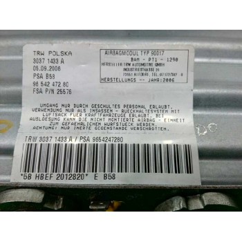 Recambio de airbag delantero derecho para citroën c4 grand picasso sx referencia OEM IAM 9654247280  
