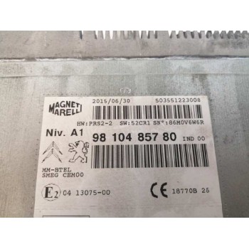 Recambio de sistema audio / radio cd para citroën c4 picasso 1.6 blue-hdi fap referencia OEM IAM 9810485780  