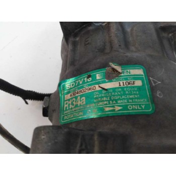 Recambio de compresor aire acondicionado para peugeot 206 berlina 1.9 diesel referencia OEM IAM 1106F SD7V16 