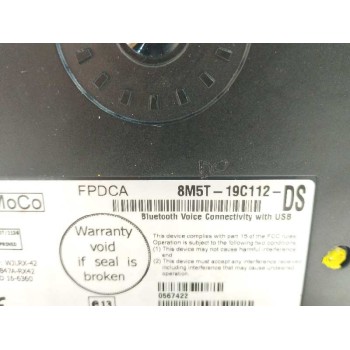 Recambio de modulo electronico para ford c-max trend referencia OEM IAM 8M5T19C112DS BLUETOOTH 