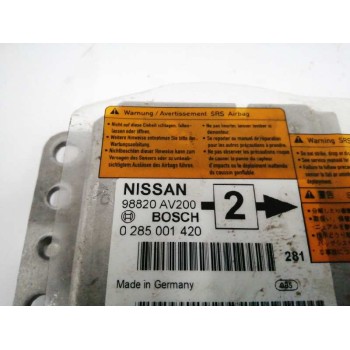 Recambio de centralita airbag para nissan primera berlina (p12) 2.0 16v cat referencia OEM IAM 98820AV200  0285001420