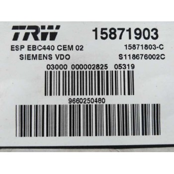 Recambio de abs para citroën c6 exclusive referencia OEM IAM 9660250480 15871903 
