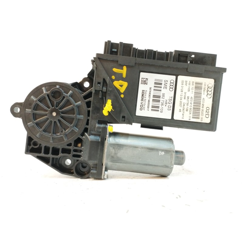Recambio de motor elevalunas trasero derecho para audi a8 (4e2) 3.0 v6 24v tdi referencia OEM IAM 4E0959802D 5WK45676KBF 