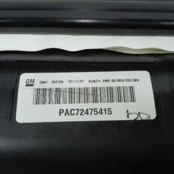 Recambio de airbag delantero derecho para opel zafira b enjoy referencia OEM IAM 13111177 601854700C 