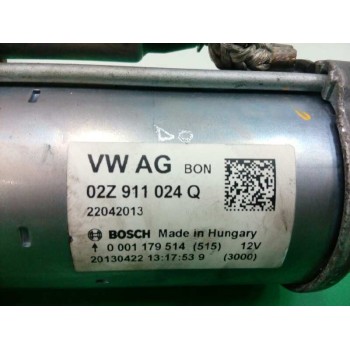 Recambio de motor arranque para seat leon sc (5f5) fr referencia OEM IAM 02Z911024Q 0001179514 