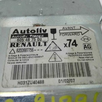 Recambio de centralita airbag para renault laguna ii (bg0) confort dynamique referencia OEM IAM 8200687756 605487500 