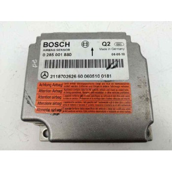 Recambio de centralita airbag para mercedes-benz clase e (w211) berlina 3.0 v6 cat referencia OEM IAM 2118702626 0285001880 