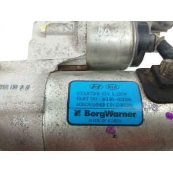Recambio de motor arranque para hyundai i20 1.2 cat referencia OEM IAM 3610003BB6 61005380 