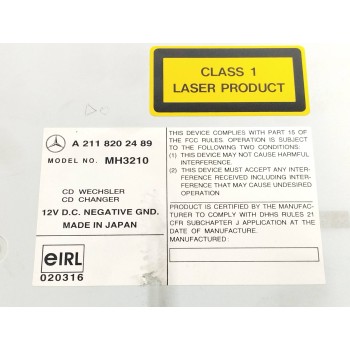 Recambio de sistema audio / radio cd para mercedes-benz clase e (w211) berlina e 220 cdi (211.006) referencia OEM IAM A211820248
