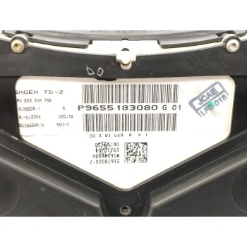 Recambio de cuadro instrumentos para peugeot 307 cc (s1) 2.0 16v cat referencia OEM IAM P9655183080 PLASTICO DAÑADO 