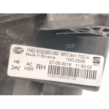 Recambio de faro antiniebla derecho para seat ibiza (kj1) 1.0 tsi referencia OEM IAM 6F0941702A  
