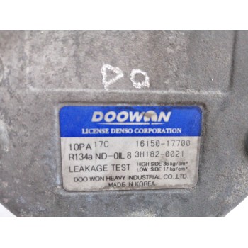 Recambio de compresor aire acondicionado para kia sorento i (jc) 2.5 crdi referencia OEM IAM 1615017700 ENCHUFE DAÑADO 10PA17C