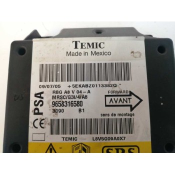 Recambio de centralita airbag para citroën c3 1.4 hdi referencia OEM IAM 9658316580  