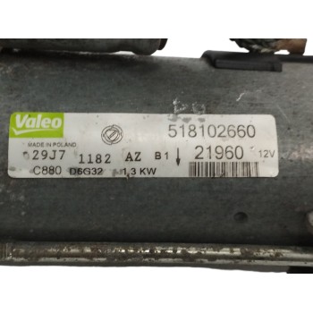 Recambio de motor arranque para lancia ypsilon (101) 1.3 jtd 16v referencia OEM IAM 518102660  