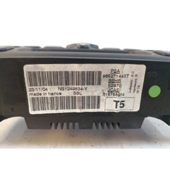 Recambio de mando climatizador para peugeot 307 (s1) 1.6 hdi referencia OEM IAM 96527144XT  