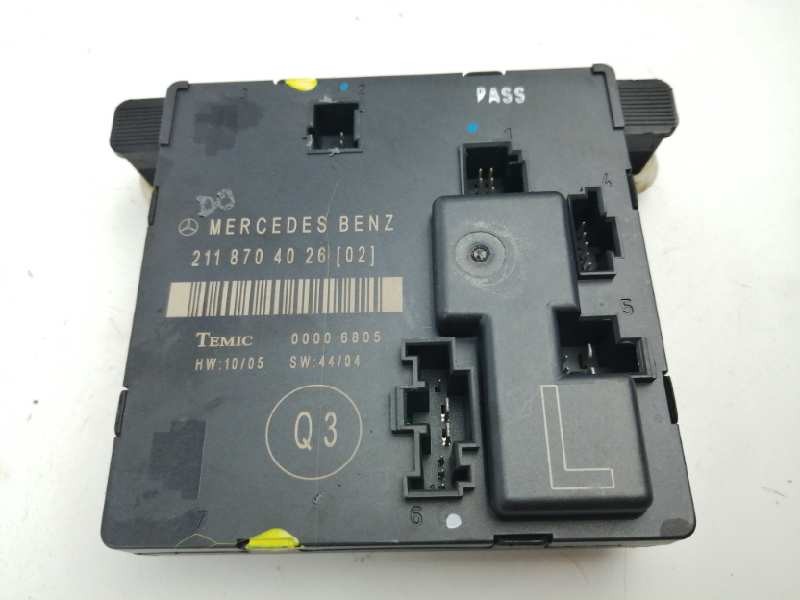 Recambio de modulo confort para mercedes-benz clase e (w211) berlina 3.0 v6 cat referencia OEM IAM 2118704026  