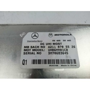 Recambio de modulo electronico para mercedes-benz clase e (w211) berlina 3.0 v6 cat referencia OEM IAM A2118705526  