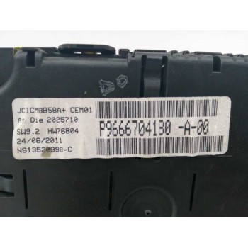 Recambio de cuadro instrumentos para citroën c4 picasso 2.0 hdi fap referencia OEM IAM 9666704180  