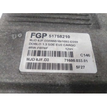 Recambio de centralita motor uce para fiat doblo (119) 1.3 jtd cat referencia OEM IAM 51758210  