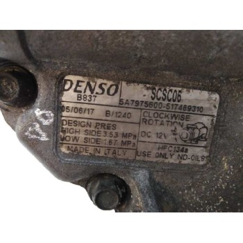 Recambio de compresor aire acondicionado para fiat doblo (119) 1.3 jtd cat referencia OEM IAM 517469310 5A7975600 SCSC06