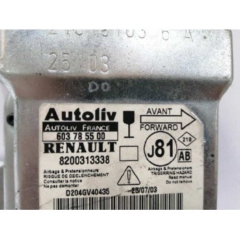 Recambio de centralita airbag para renault espace iv (jk0) 3.5 v6 referencia OEM IAM 8200313338 603785500 