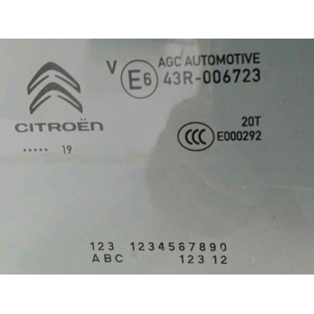 Recambio de luna trasera izquierda para citroën c3 1.2 12v vti / puretech referencia OEM IAM   