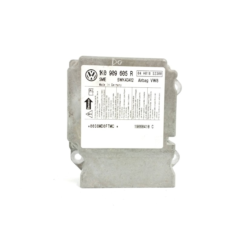 Recambio de centralita airbag para seat toledo (5p2) sport-up referencia OEM IAM 1K0909605R 5WK43412 
