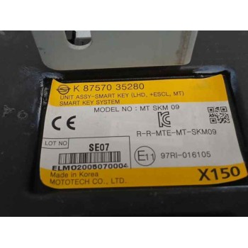 Recambio de modulo electronico para ssangyong tivoli 1.5 g15dtf referencia OEM IAM 8757035280  