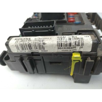 Recambio de caja reles / fusibles para peugeot 206 berlina 1.4 hdi referencia OEM IAM 9643498880 S118470003E 