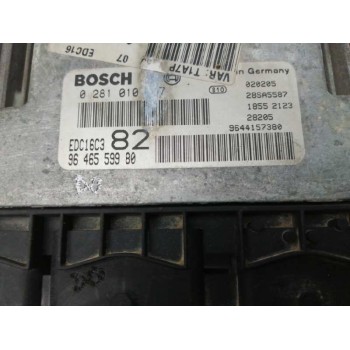 Recambio de centralita motor uce para peugeot 206 berlina 1.4 hdi referencia OEM IAM 9646559980 0281010707 