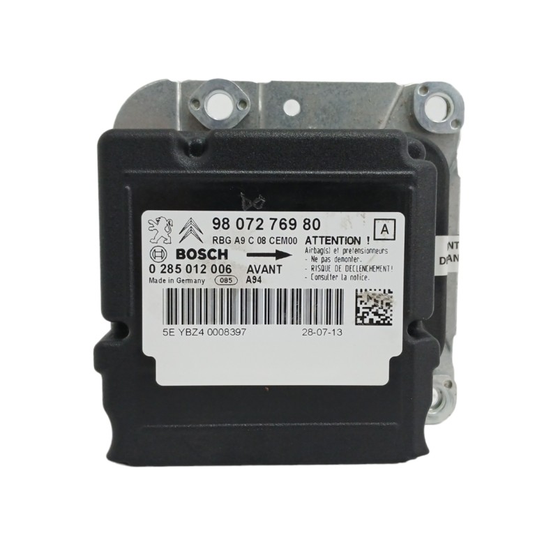 Recambio de centralita airbag para peugeot 2008 (--.2013) 1.6 16v e-hdi fap referencia OEM IAM 9807276980 0285012006 