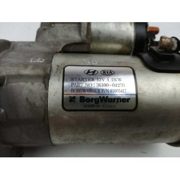 Recambio de motor arranque para hyundai i20 active 1.0 tgdi cat referencia OEM IAM 3610004270 61005417 