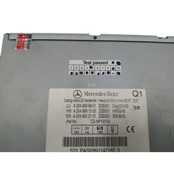 Recambio de sistema audio / radio cd para mercedes-benz clase c (w204) berlina c 200 cdi blueefficiency (204.006) referencia OEM