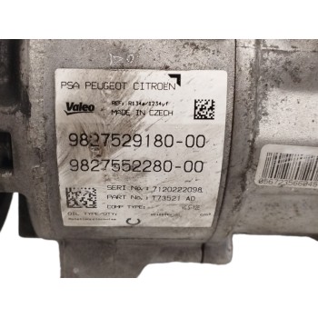 Recambio de compresor aire acondicionado para citroën c4 picasso 1.2 12v e-thp referencia OEM IAM 9827529180 9827552280 