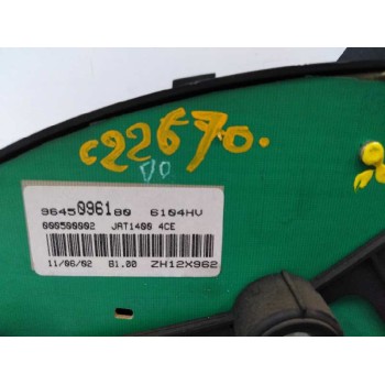Recambio de cuadro instrumentos para peugeot 206 berlina 1.4 referencia OEM IAM 9645096180  
