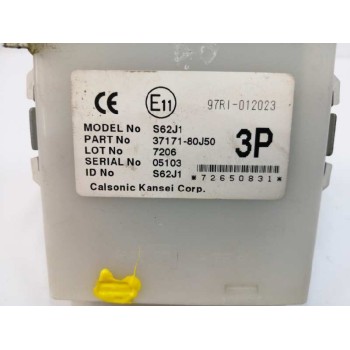 Recambio de modulo electronico para suzuki sx4 rw (ey) glx referencia OEM IAM 3717180J50  