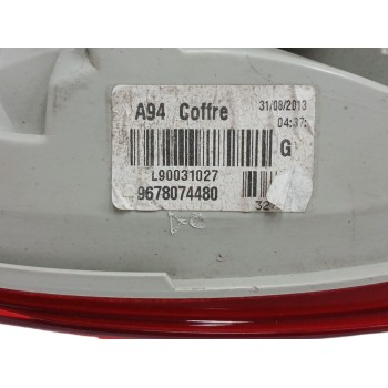 Recambio de piloto trasero izquierdo interior para peugeot 2008 (--.2013) 1.6 16v e-hdi fap referencia OEM IAM 9678074480  