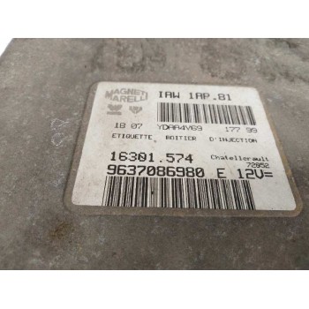 Recambio de centralita motor uce para peugeot 206 berlina 1.4 referencia OEM IAM 9637086980 16301574 