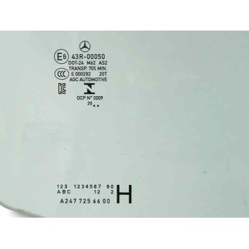 Recambio de luna delantera derecha para mercedes-benz gla (h247) gla 200 d (247.712) referencia OEM IAM A2477256600 43R00050 