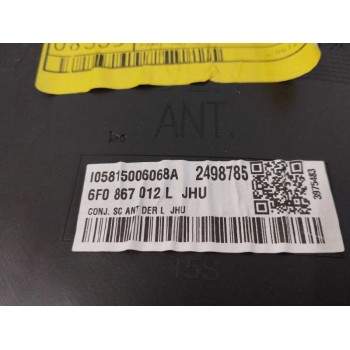 Recambio de guarnecido puerta delantera derecha para seat ibiza (kj1) 1.0 tsi referencia OEM IAM 6F0867012L NEGRO 