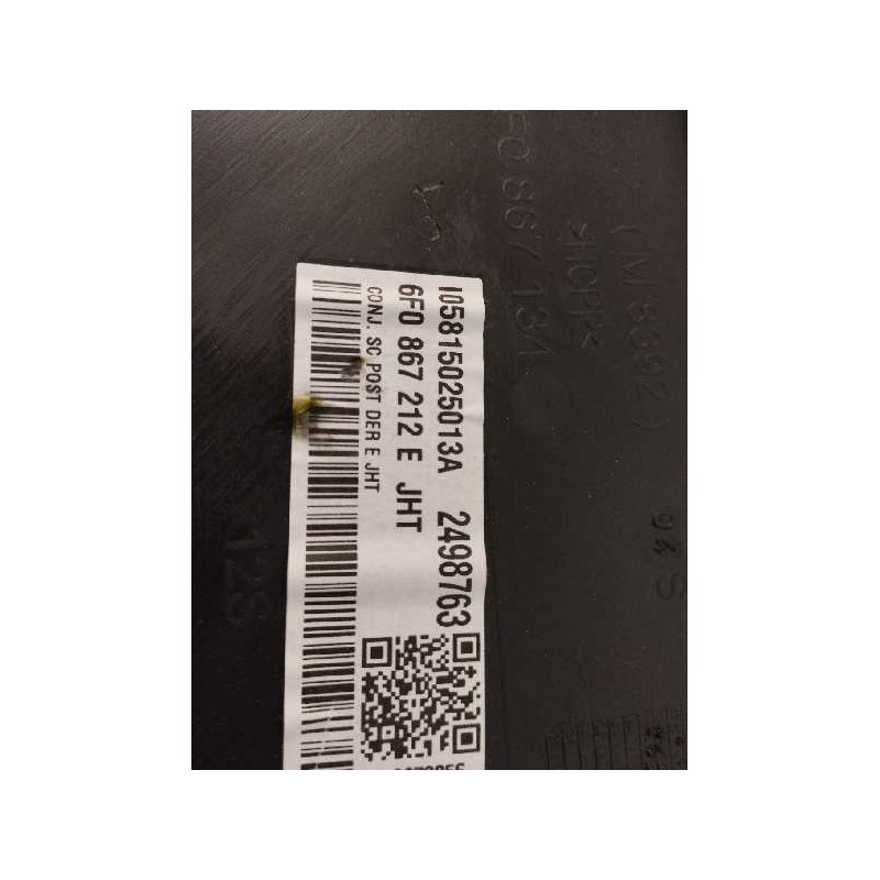 GUARNECIDO PUERTA TRASERA IZQUIERDA NEGRO