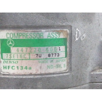 Recambio de compresor aire acondicionado para mercedes-benz clase s (w220, v220) s 320 (220.065, 220.165) referencia OEM IAM A00