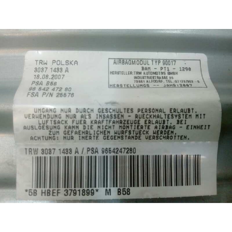 AIRBAG DELANTERO DERECHO