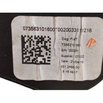 Recambio de cinturon seguridad trasero derecho para fiat tipo ii (356) sedan easy referencia OEM IAM 07356310160  