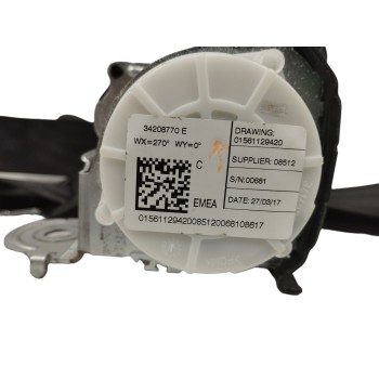 Recambio de cinturon seguridad trasero central para alfa romeo giulia (952) 2.0 turbo cat referencia OEM IAM 01561129420  