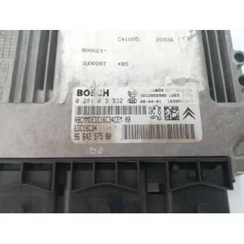 Recambio de centralita motor uce para citroën c4 berlina 1.6 16v hdi referencia OEM IAM 9664257580 0281013332 