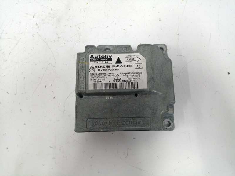 Recambio de centralita airbag para citroën c4 berlina 1.4 16v referencia OEM IAM 9653493780 603726100 