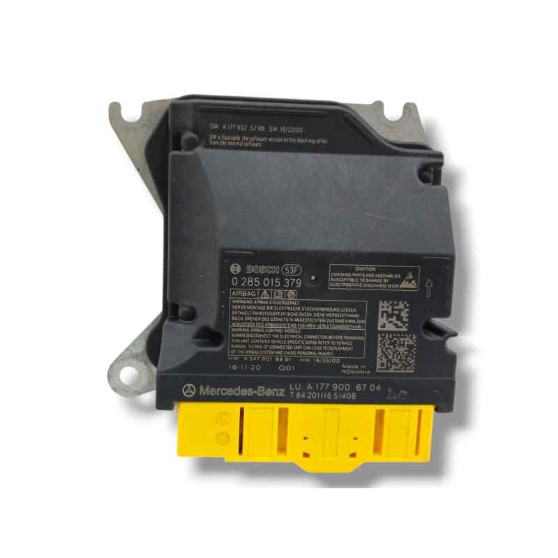 Recambio de centralita airbag para mercedes-benz benz gla (h247) gla 200 d (247.712) referencia OEM IAM A1779006704 0285015379 Recambio de centralita airbag para mercedes-benz benz gla (h247) gla 200 d (247.712) referencia OEM IAM A1779006704 0285015379