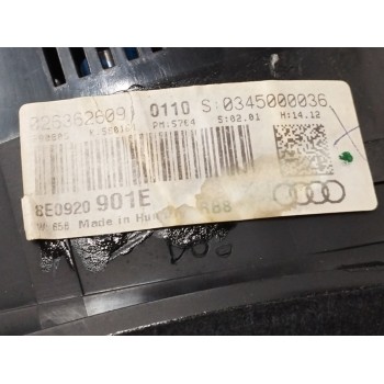 Recambio de cuadro instrumentos para audi a4 berlina (8e) 2.0 16v tfsi referencia OEM IAM 8E0920901E 0263626091 