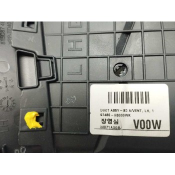 Recambio de rejilla aireadora para kia stonic (ybcuv) 1.2 cat referencia OEM IAM 97480H8000 IZQUIERDA 97480H8000WK